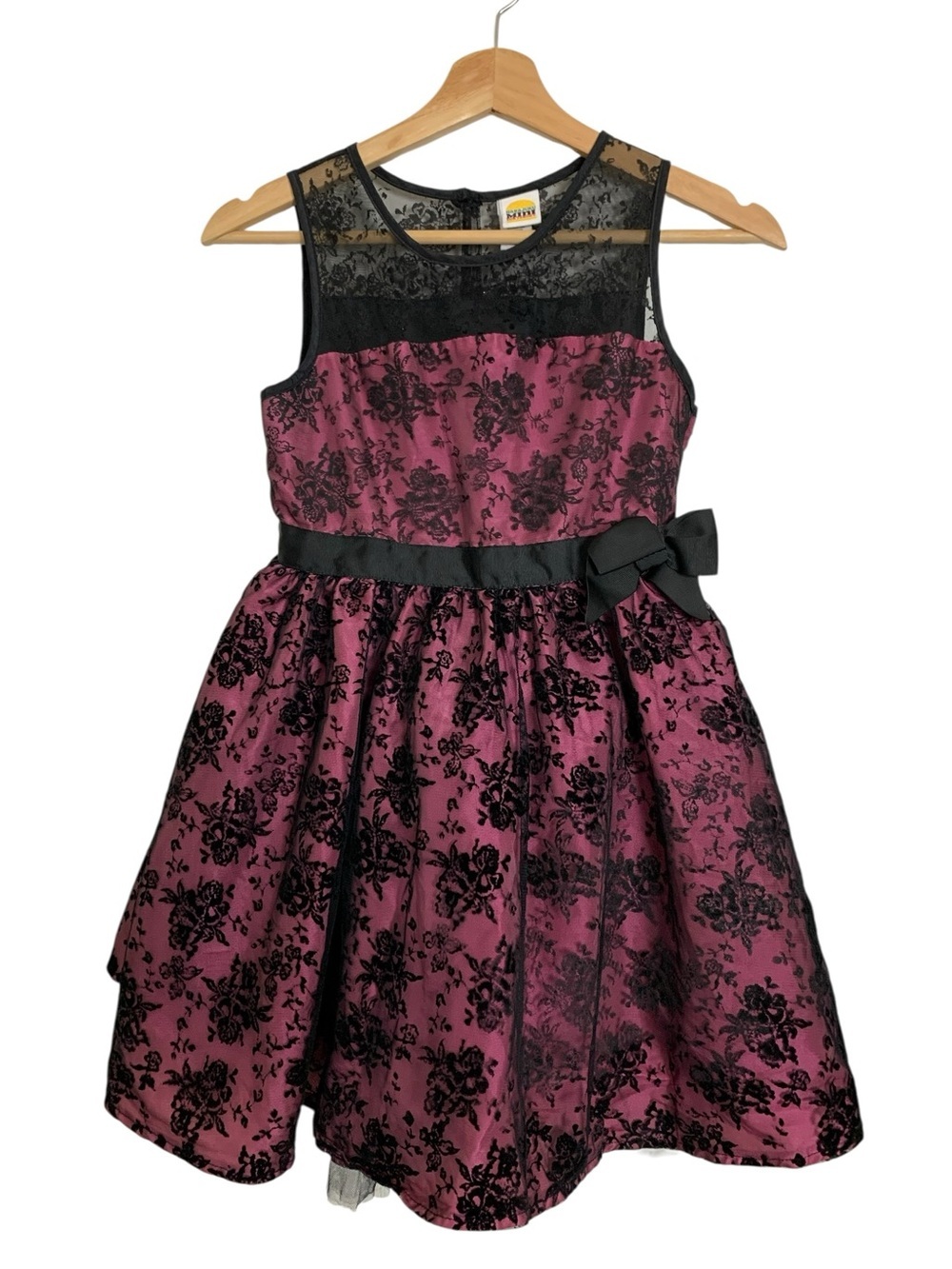 Harajuku Mini Target Whimsygoth Black Lace Dress Girls 14/16 Retro Tulle Party